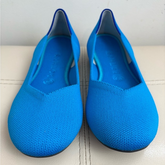 Rothy's The Flat Peacock Blue Retired Color Size 8.5 - Picture 3 of 9